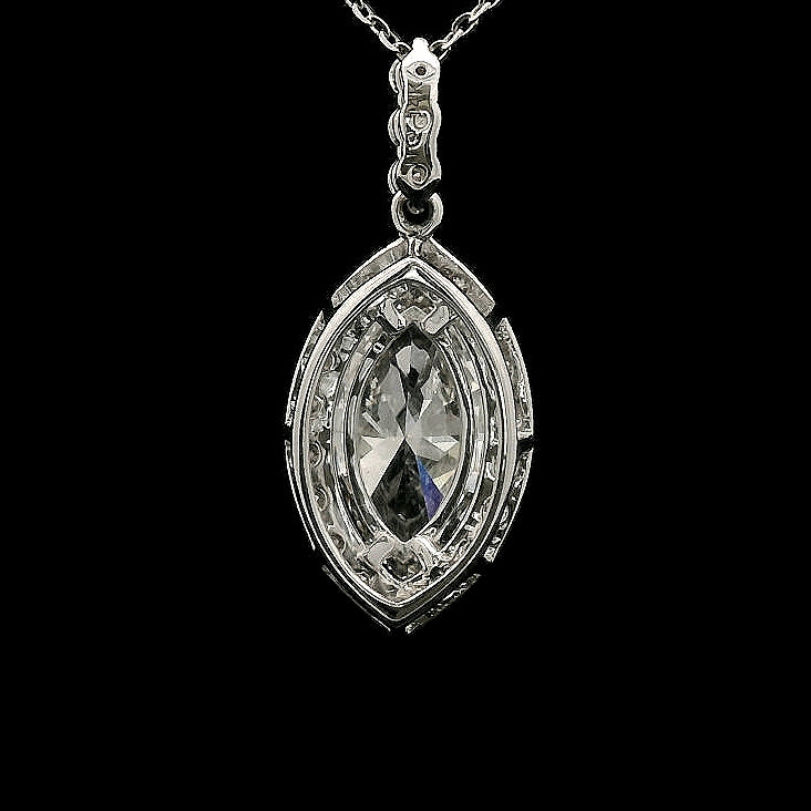 2.49 Carats Lab Grown Diamond 14K Gold Pendant