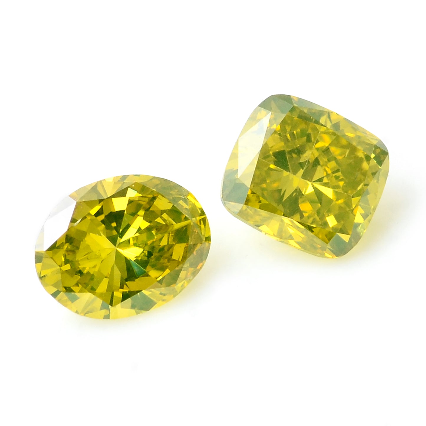 0.81 Carat Yellow Diamond Oval, Octagon Loose Gemstone