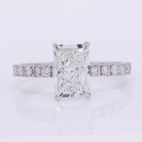 2.37 Carats Lab Grown Diamond 950 Platinum Ring