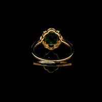 1.47 Ct Octagon Step Cut Natural Emerald 14K Gold Ring