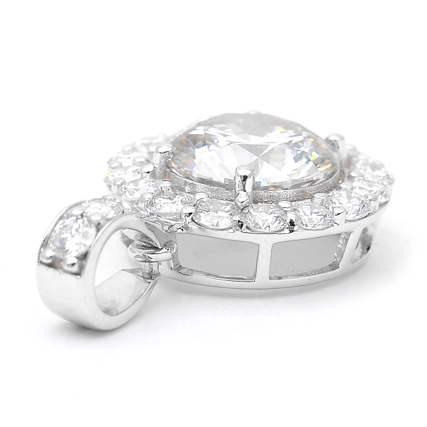2.19 Carats Lab Grown Diamond 14K Gold Pendant