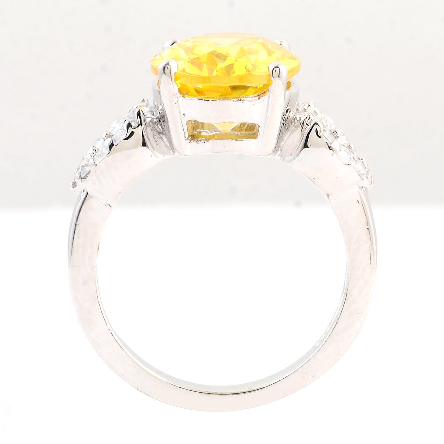 10.16 Ct Cubic Zirconia 925 Sterling Silver Ring