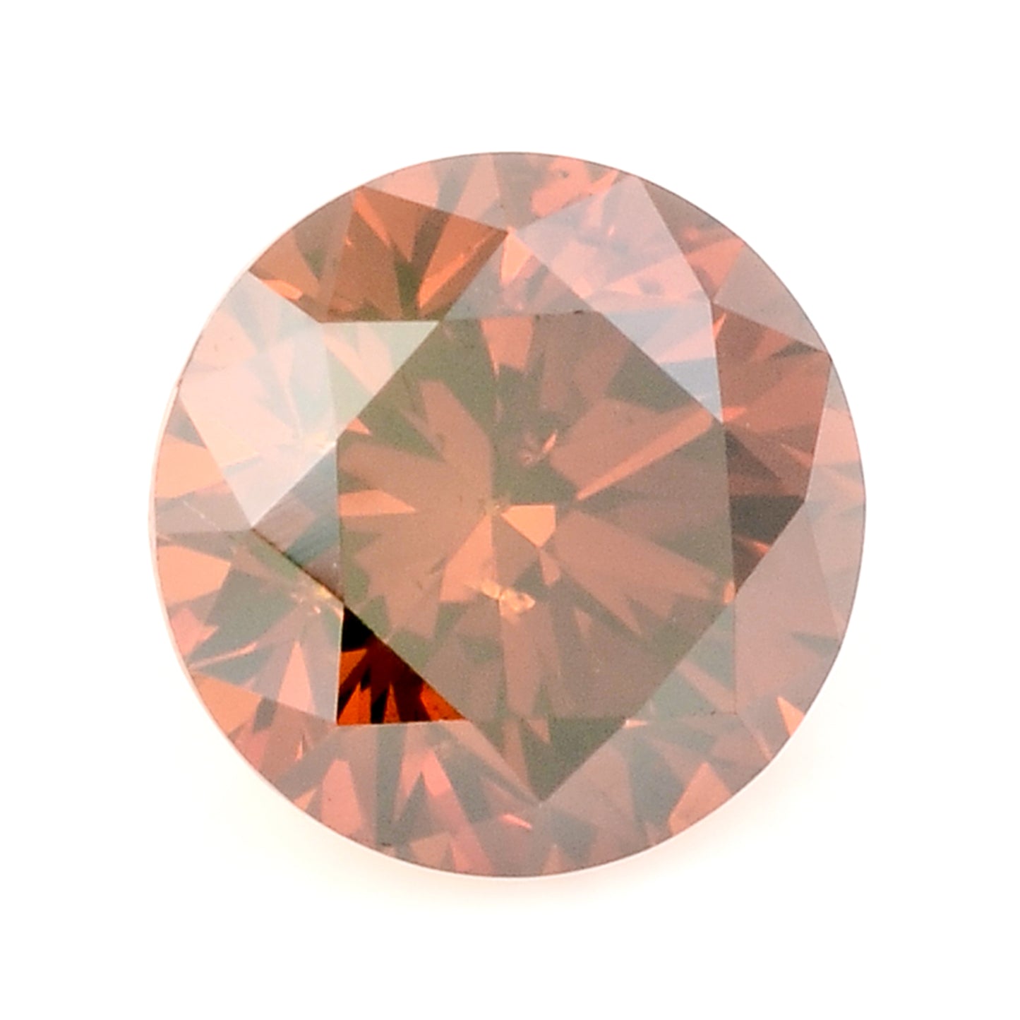 0.25 Red Diamond Round Loose Gemstone