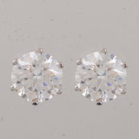 4.06 Carats Lab Grown Diamond 14K Gold Earrings