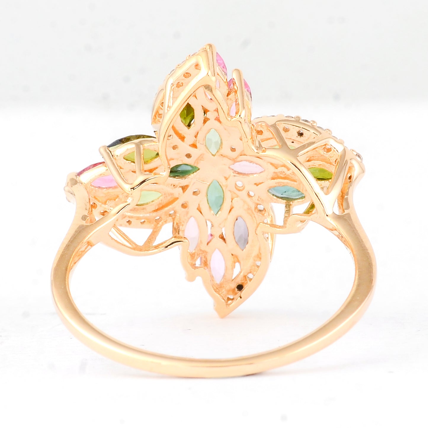 1.20 Ct Marquise Tourmaline 14K Gold Ring