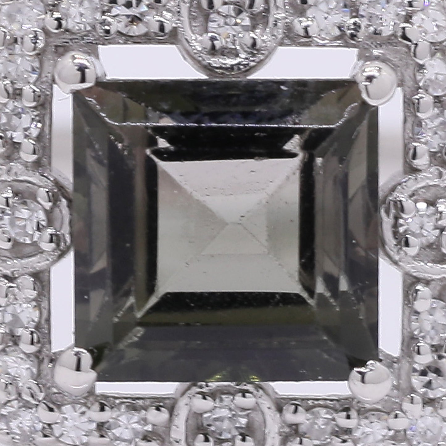 1.40 Ct Square Step Cut Natural Tourmaline 950 Platinum Ring
