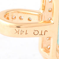 5.49 Ct Octagon Step Cut Natural Emerald 14K Gold Pendant