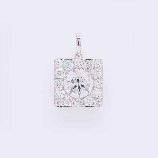 2.37 Carats Lab Grown Diamond 14K Gold Pendant