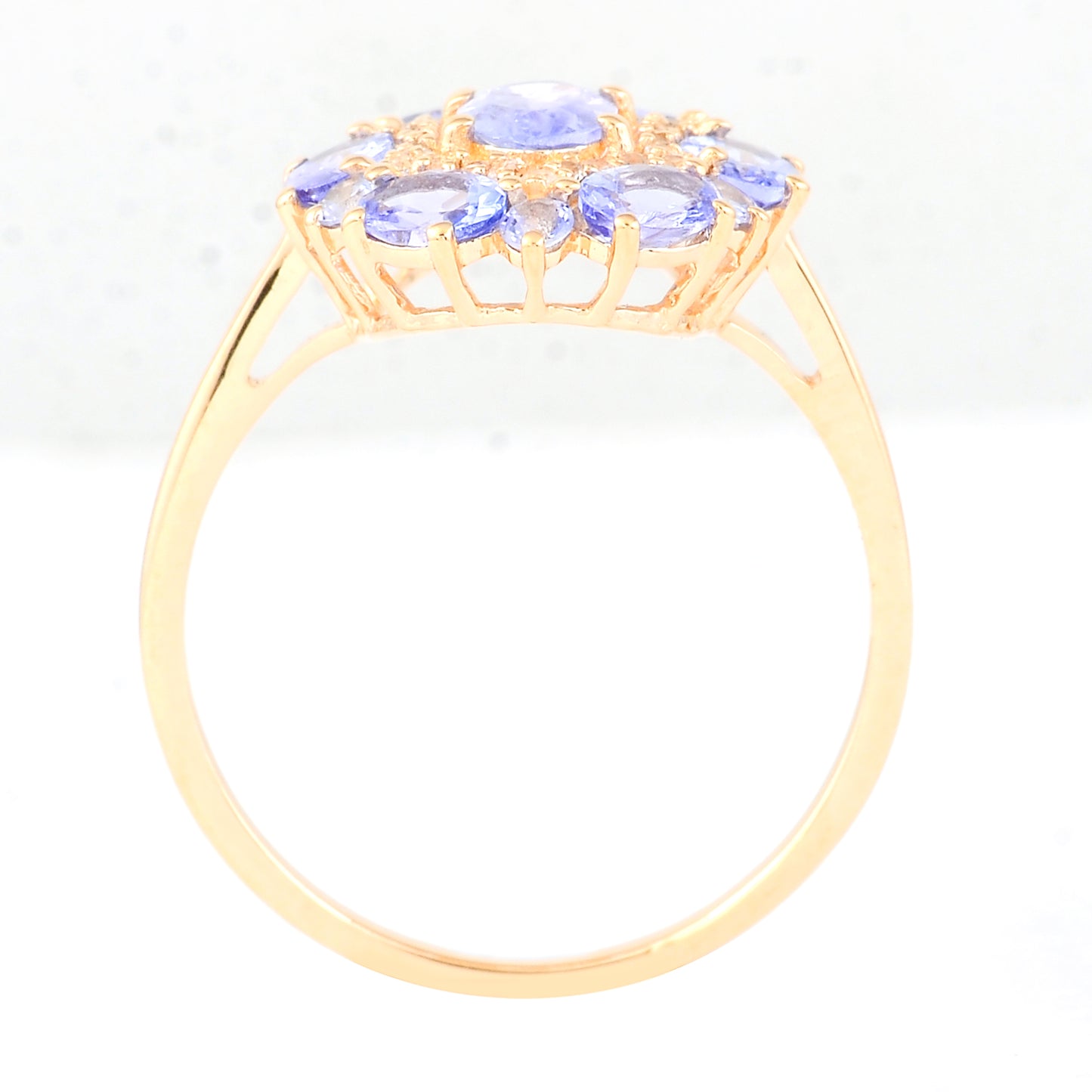 1.73 Ct Oval Tanzanite 14K Gold Ring