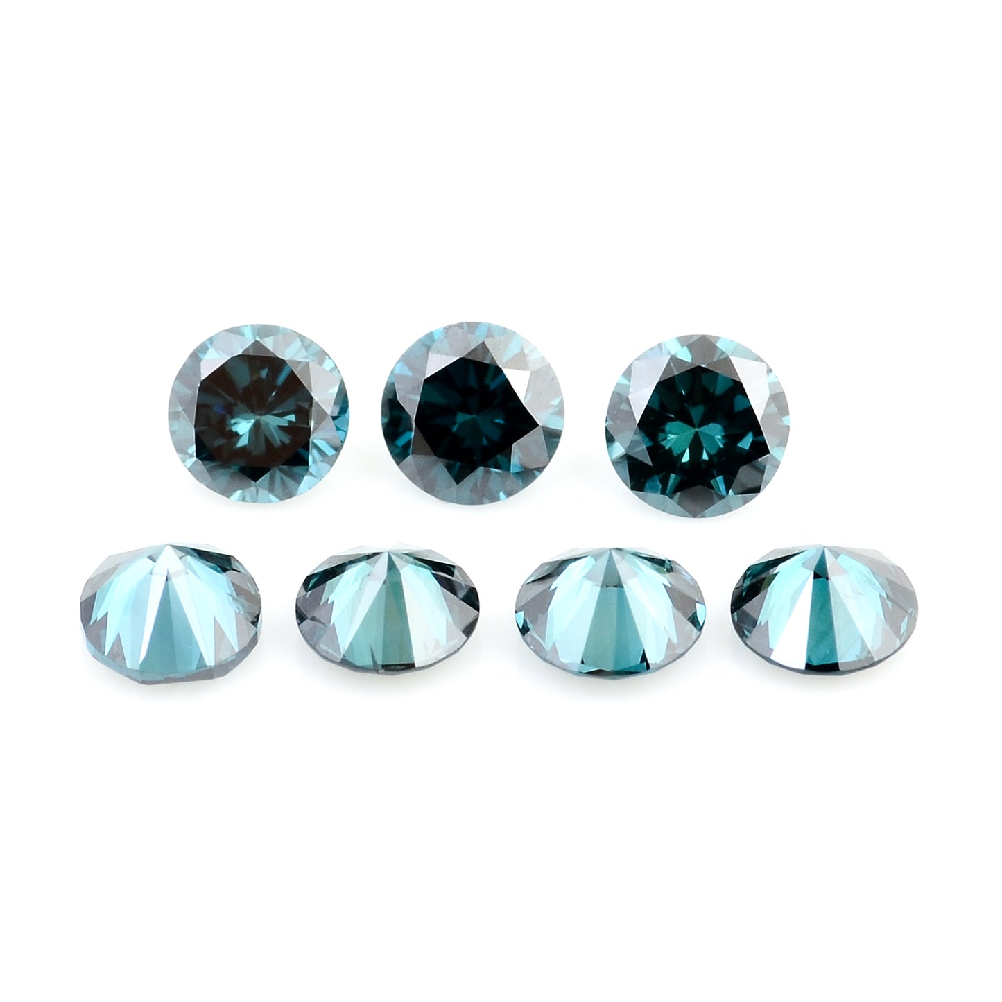 0.71 Blue Diamond Round Loose Gemstone