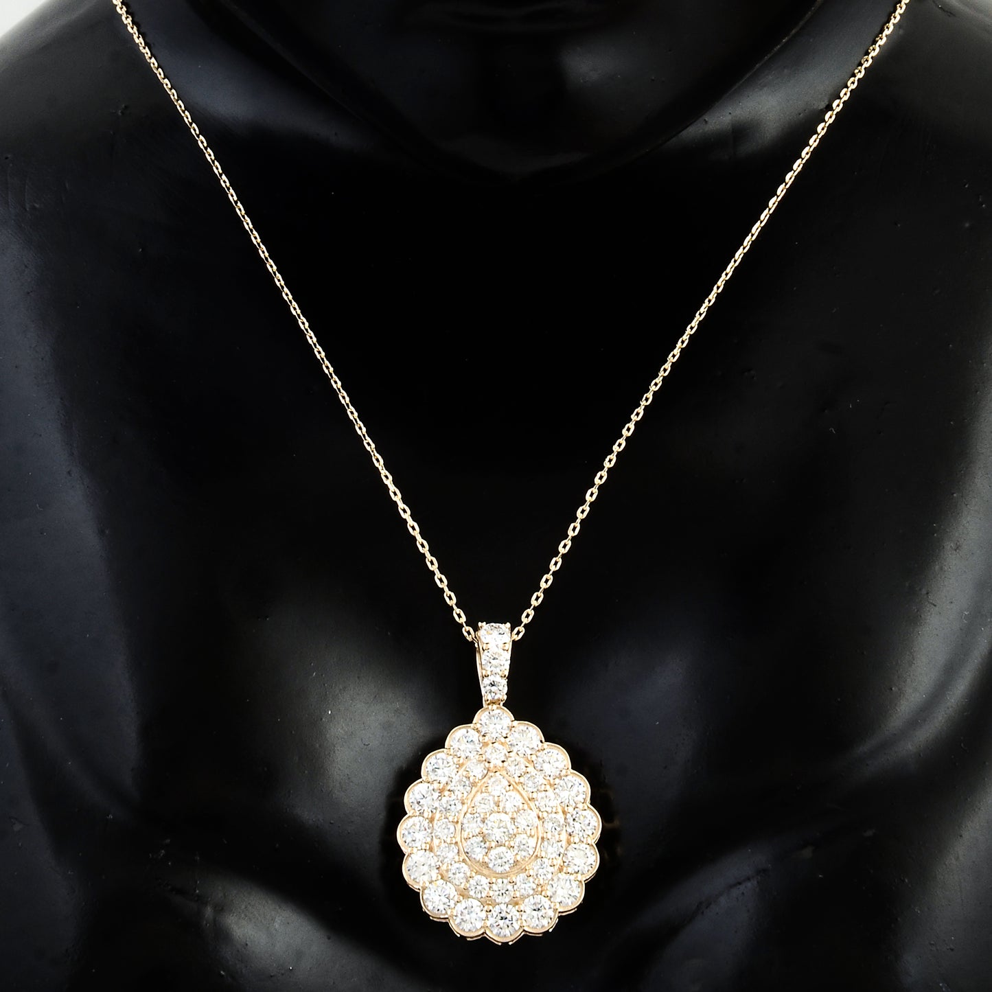 1.94 Carats Lab Grown Diamond 14K Gold Pendant