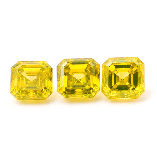 0.66 Yellow Diamond Octagon Loose Diamond
