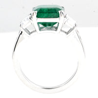 6.22 Carat Natural Beryl Emerald 14K Gold Ring