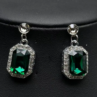 Imitation Pearl & Imitation Emerald Gold Plated Brass Necklace