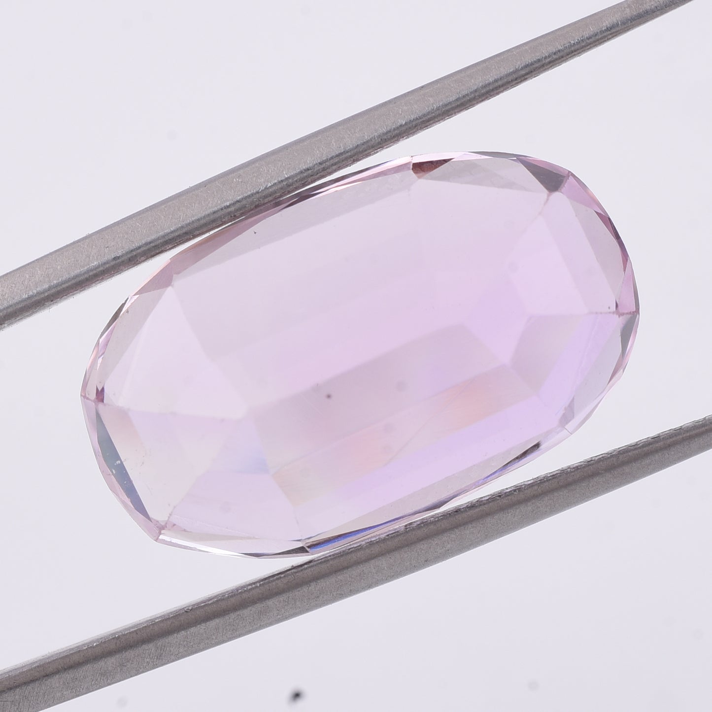 20.53 Natural Spodumene Kunzite Oval Mixed Cut Gemstone