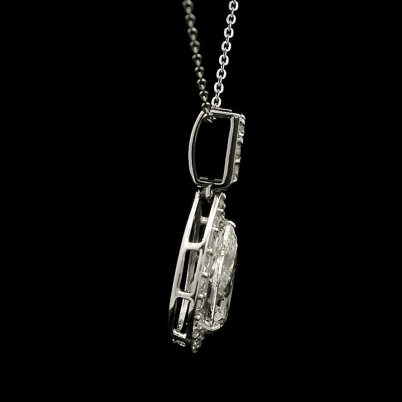 2.26 Carats Lab Grown Diamond 14K Gold Pendant
