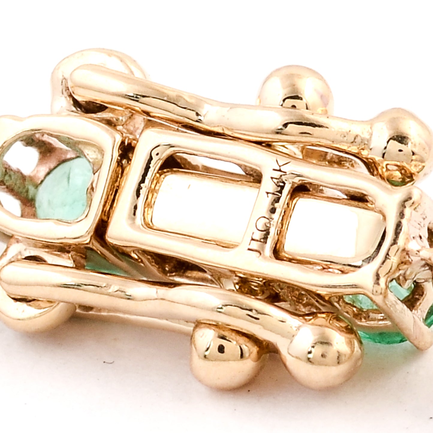 6.48 Ct Oval Emerald 14K Gold Bracelet