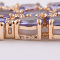 2.32 Ct Oval Tanzanite 14K Gold Pendant