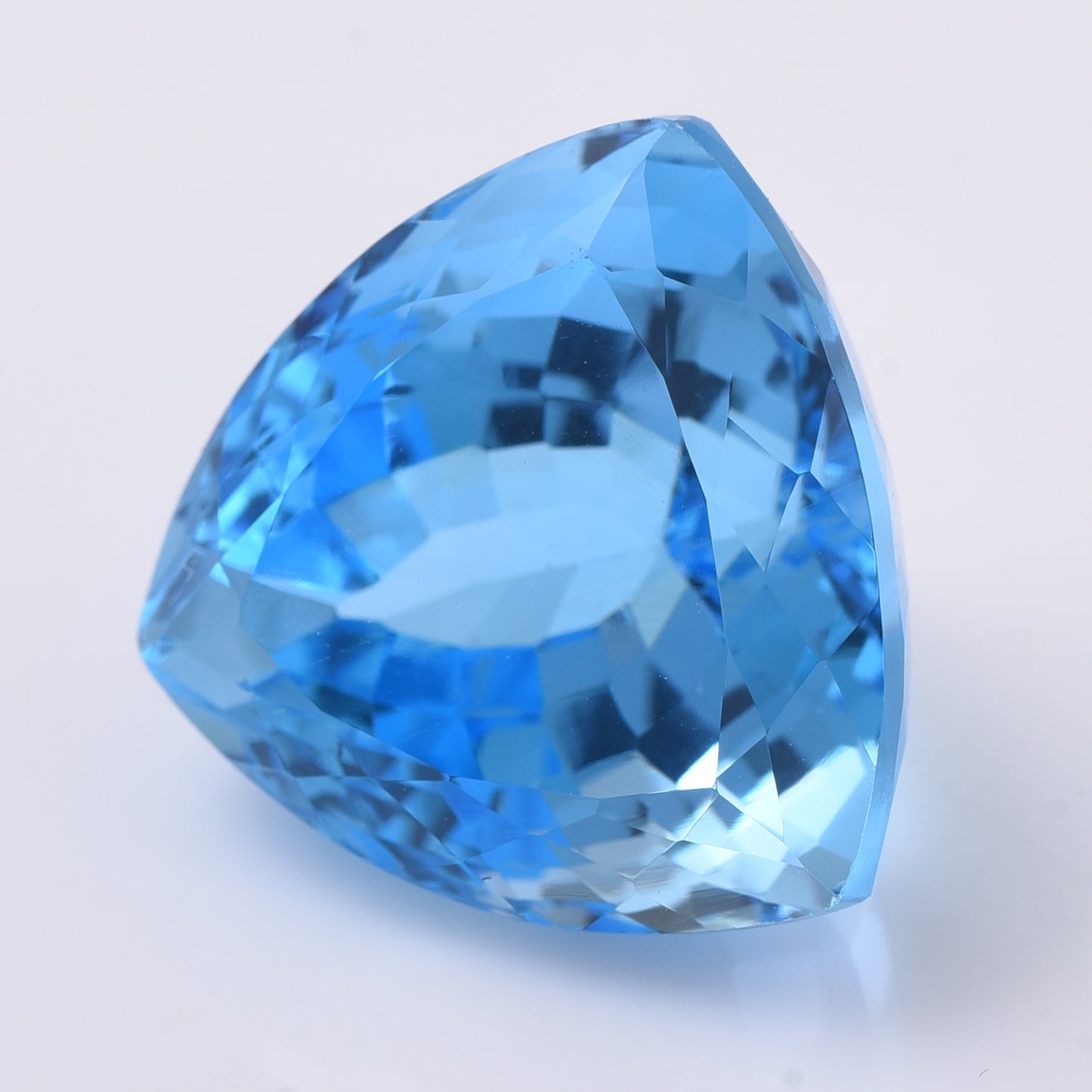 43.01 Natural Topaz Blue Topaz Triangular Mixed Cut Gemstone