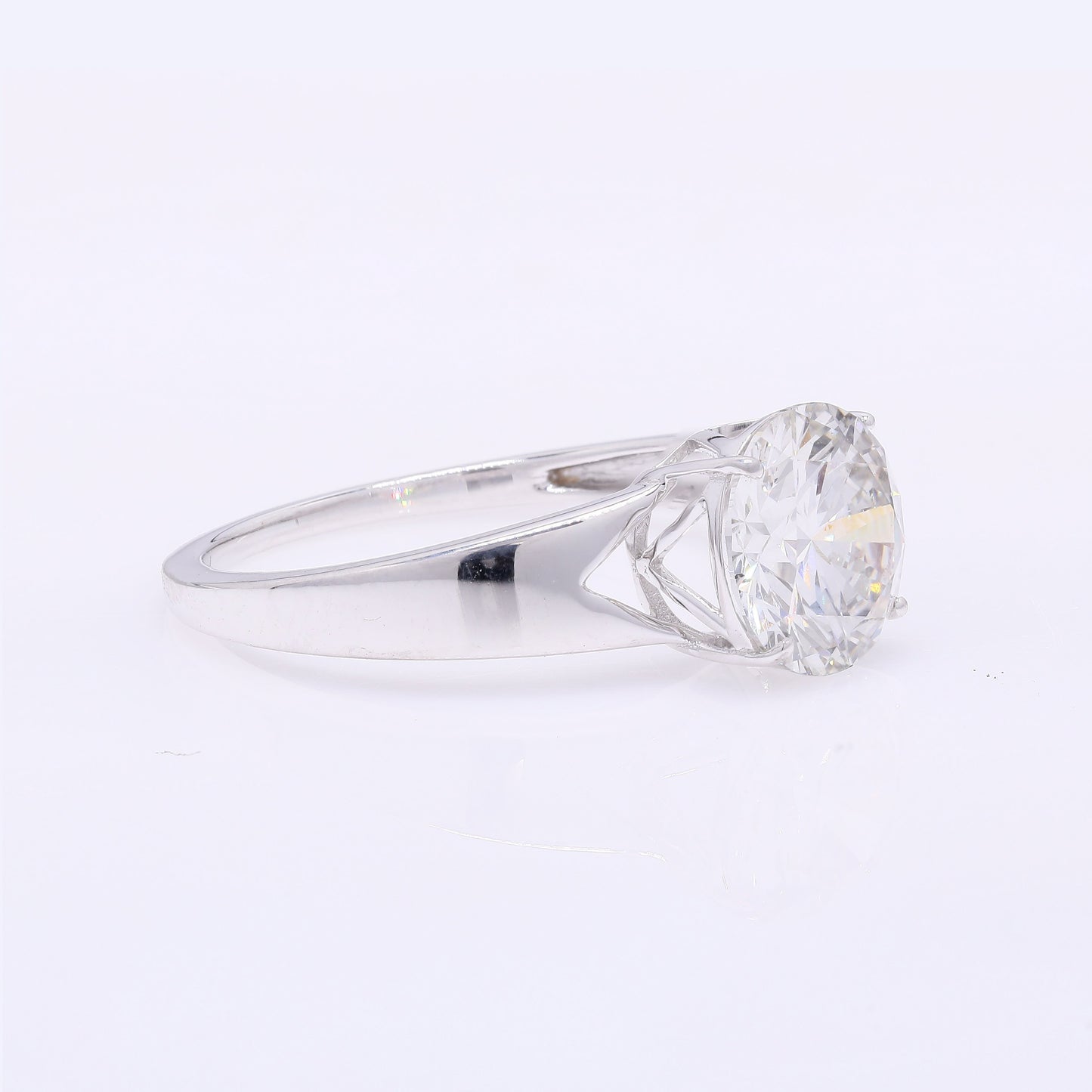 2.01 Carats Lab Grown Diamond 14K Gold Ring