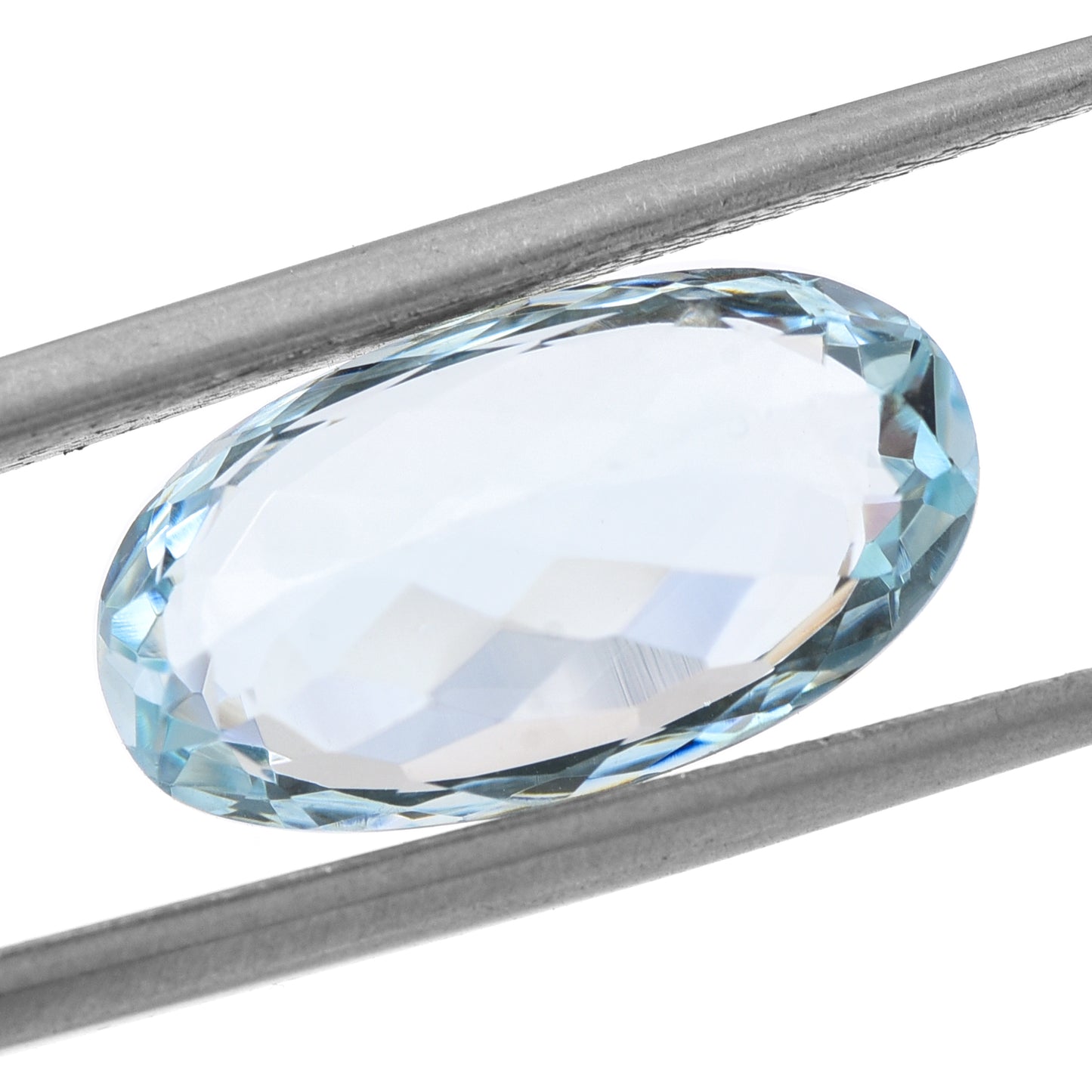 6.03 Natural Beryl Aquamarine Oval Mixed Cut Gemstone