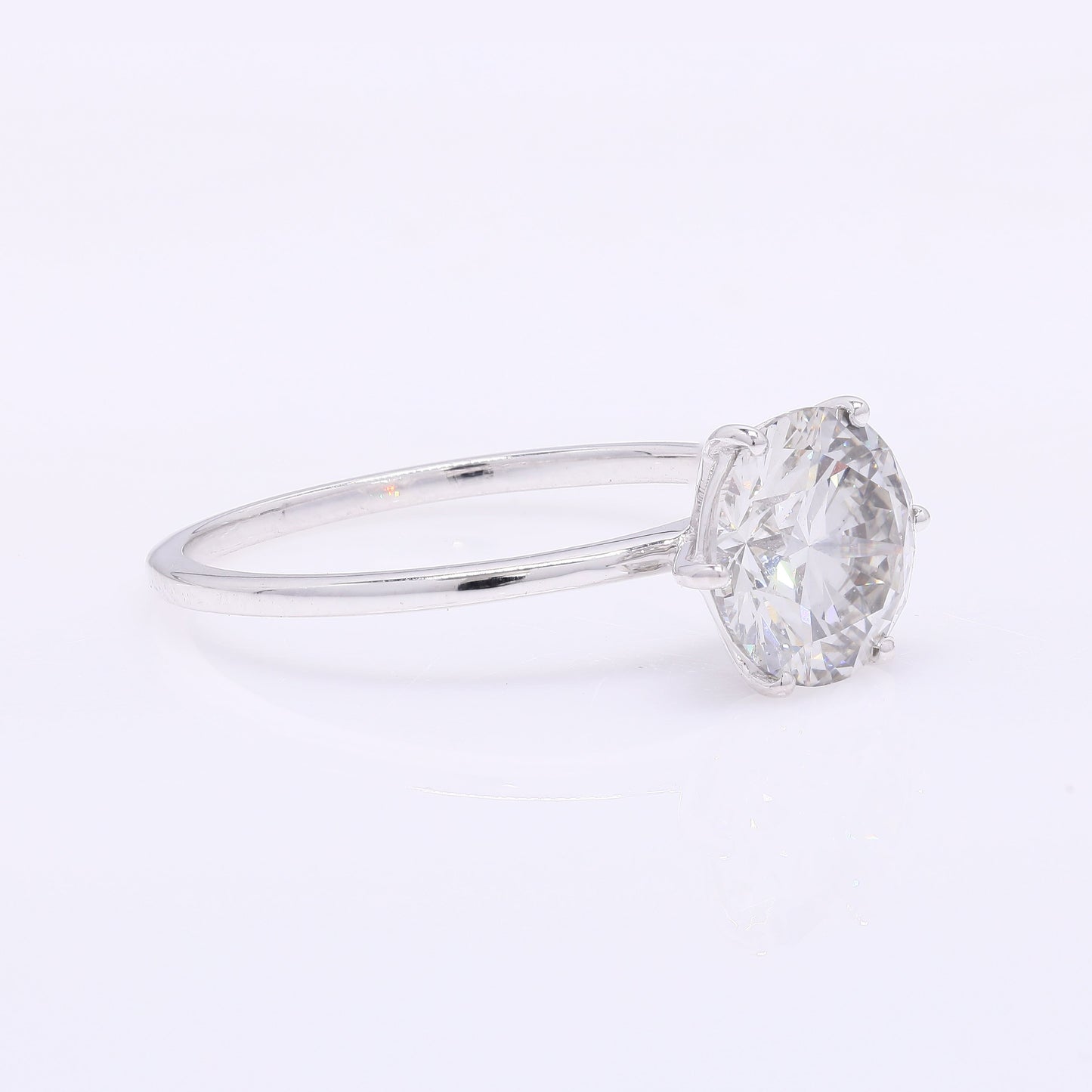 2.07 Carats Lab Grown Diamond 14K Gold Ring