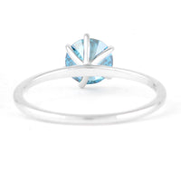 1.10 Carats Blue Lab Grown Diamond 14K Gold Ring