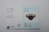 2.35 Ct Heart Mixed Cut Natural Garnet 14K Gold Ring