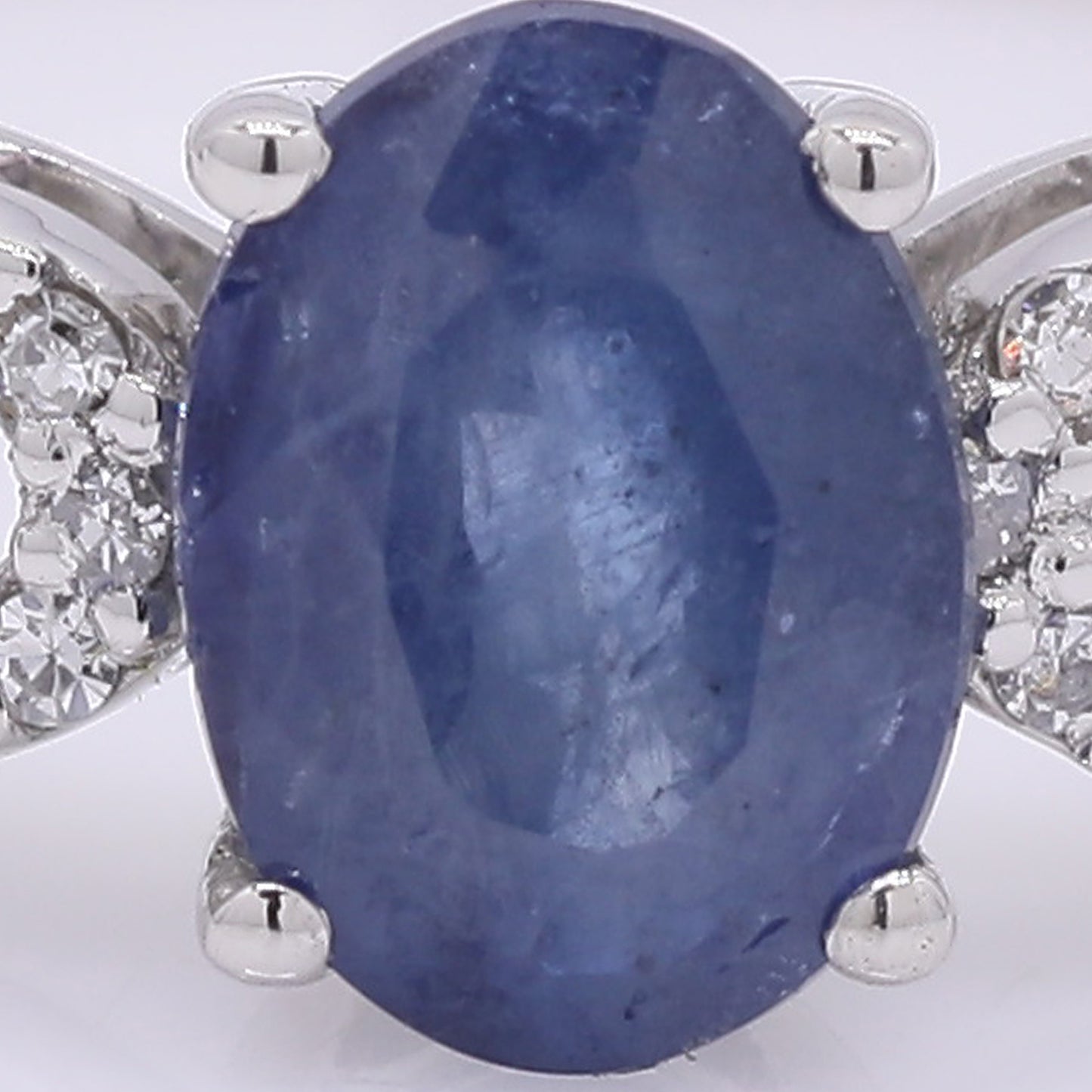 1.12 Ct Oval Mixed Cut Natural Sapphire 950 Platinum Ring
