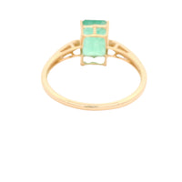 2.07 Ct Octagon Emerald 14K Gold Ring
