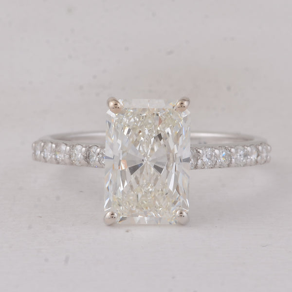 3.35 Carats Lab Grown Diamond 14K Gold Ring