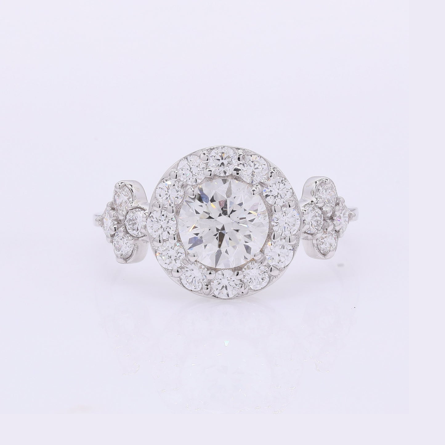 1.90 Carats Lab Grown Diamond 14K Gold Ring