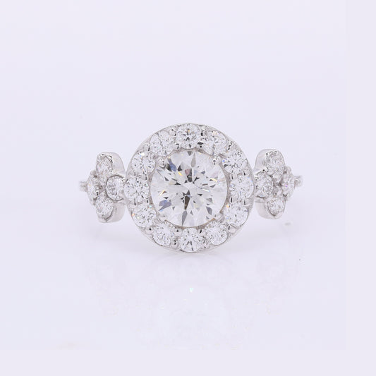 1.90 Carats Lab Grown Diamond 14K Gold Ring