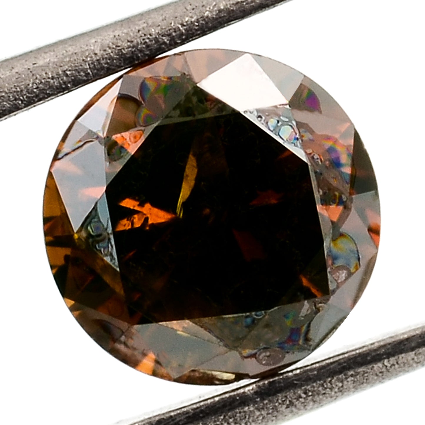 0.32 Red Diamond Round Loose Gemstone
