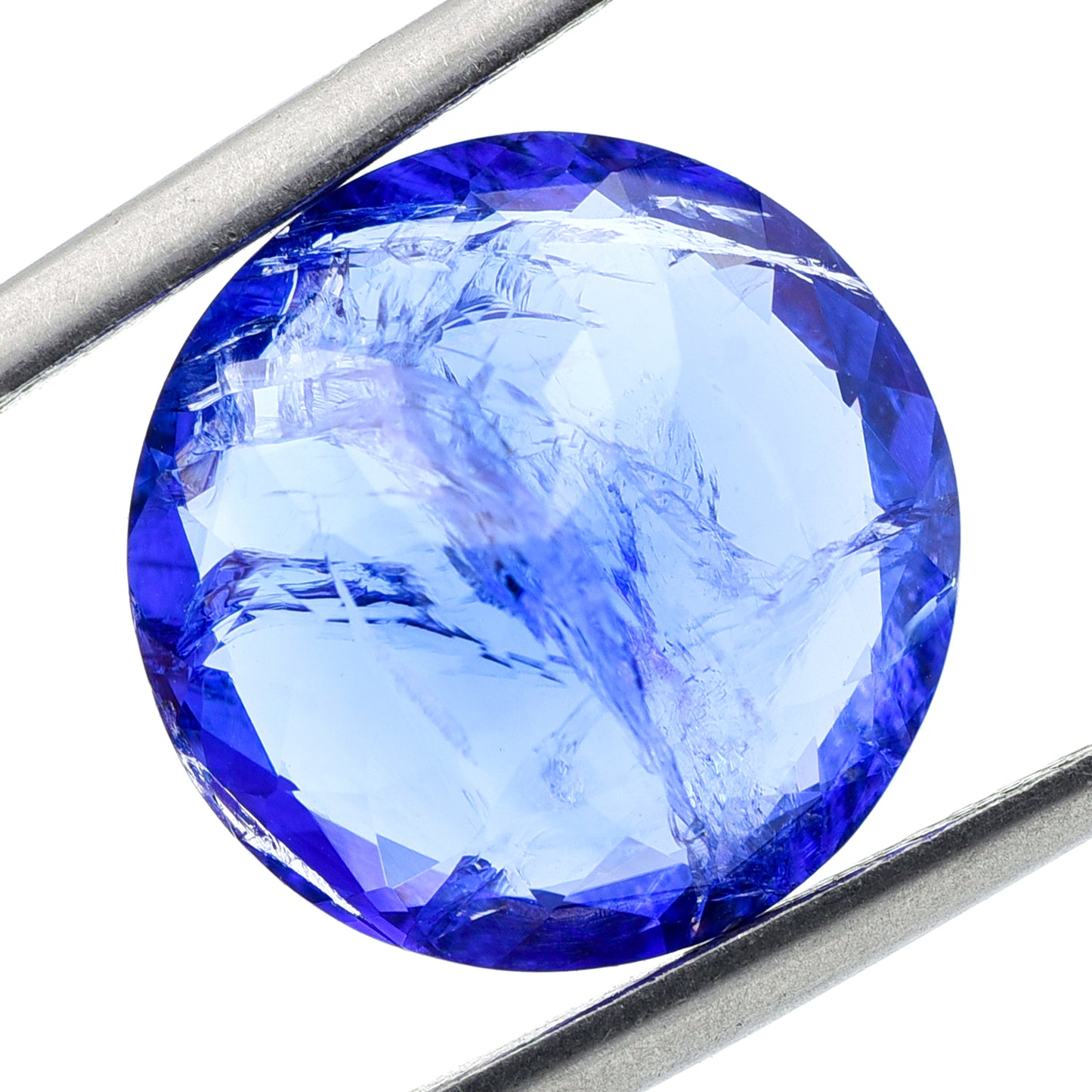 9.05 Natural Zoisite Tanzanite Round Mixed Cut Gemstone