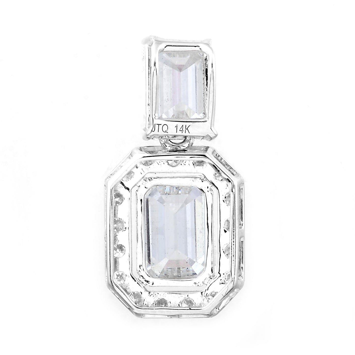 3.13 Carats Lab Grown Diamond 14K Gold Pendant