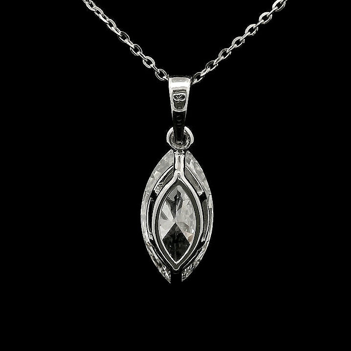 2.02 Carats Lab Grown Diamond 14K Gold Pendant
