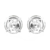 3.14 Carats Lab Grown Diamond 14K Gold Earrings