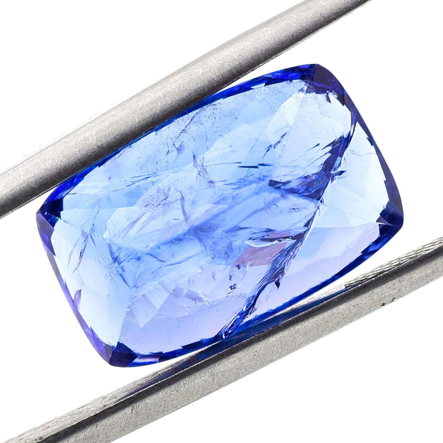 12.05 Natural Zoisite Tanzanite Rectangular Cushion Mixed Cut Gemstone