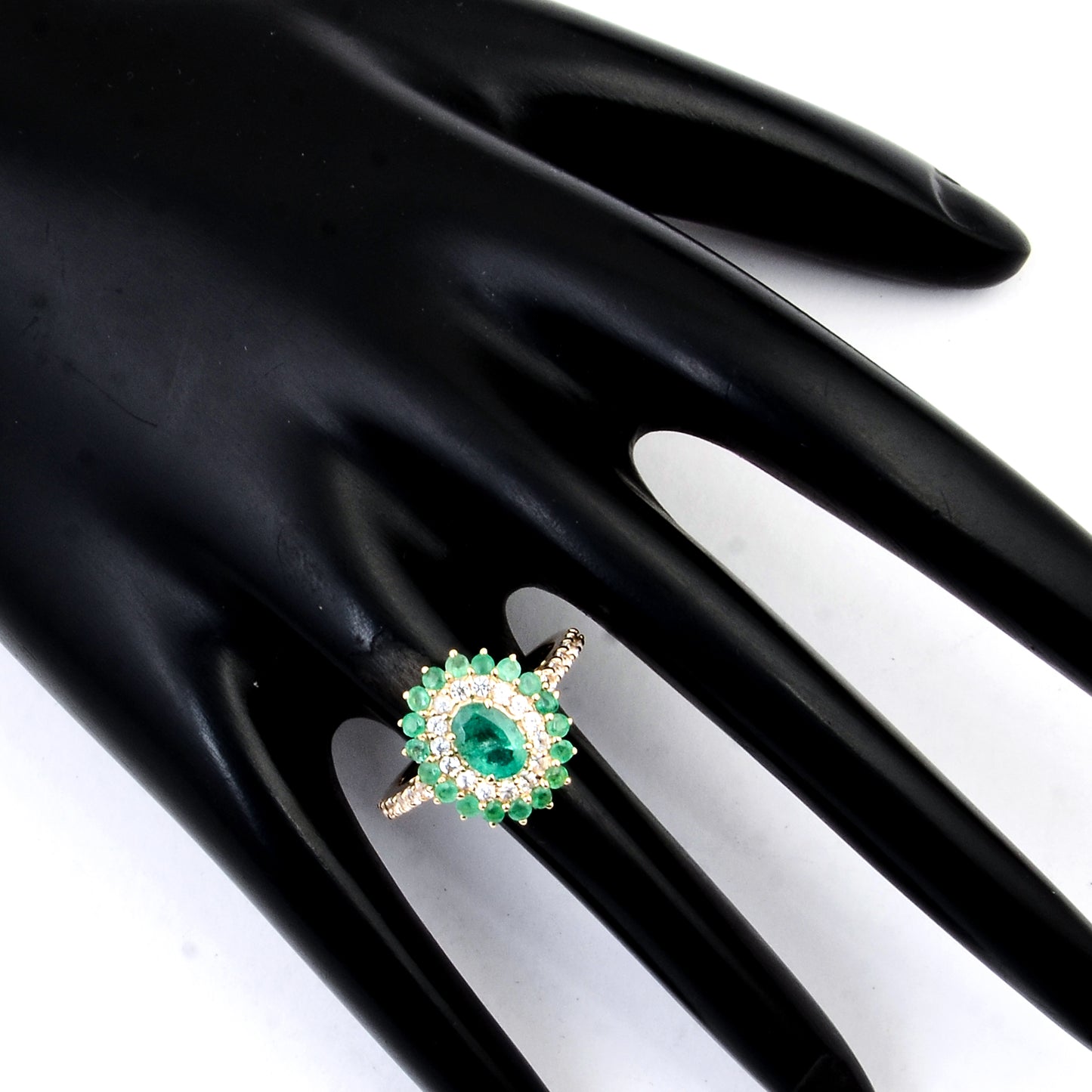 1.72 Ct Oval Emerald 14K Gold Ring