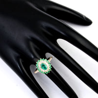 1.72 Ct Oval Emerald 14K Gold Ring