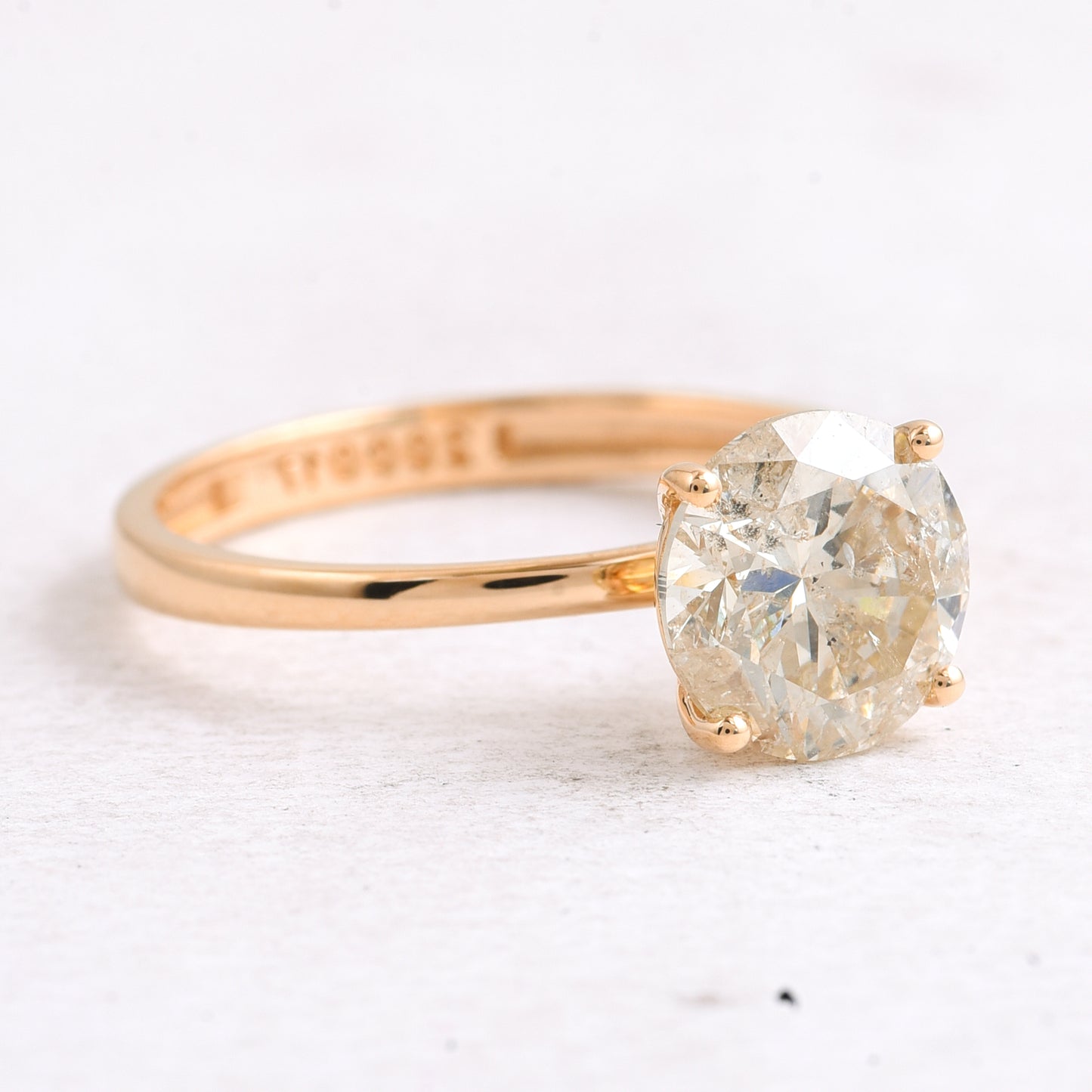 2.04 Ct Round Diamond 14K Gold Ring