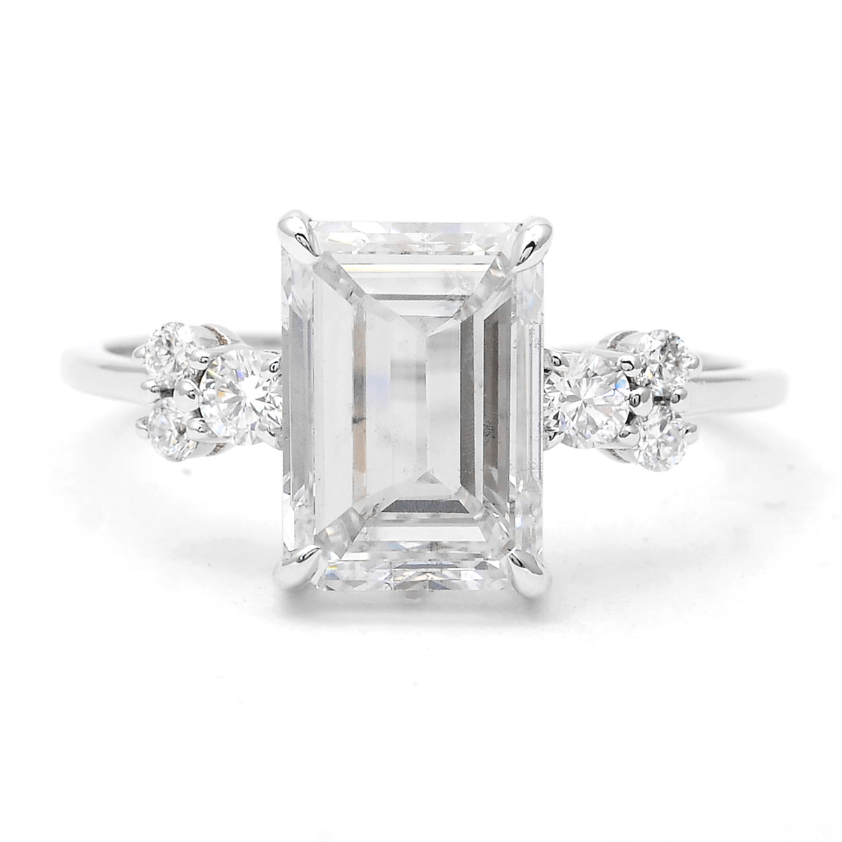 3.21 Carats Lab Grown Diamond 14K Gold Ring