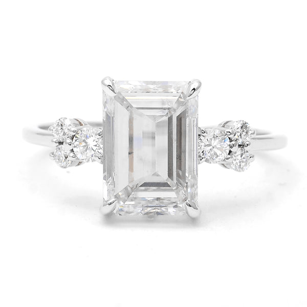 3.21 Carats Lab Grown Diamond 14K Gold Ring