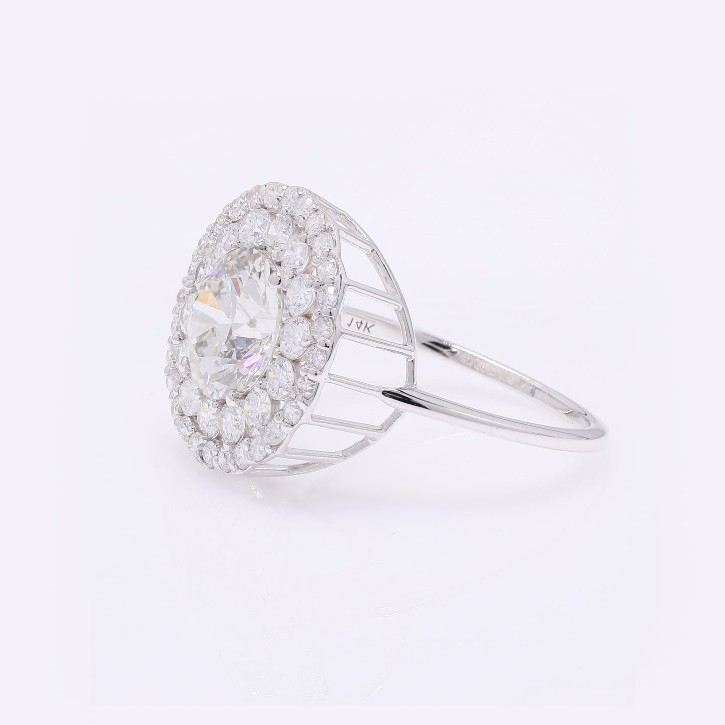 2.93 Carats Lab Grown Diamond 14K Gold Ring