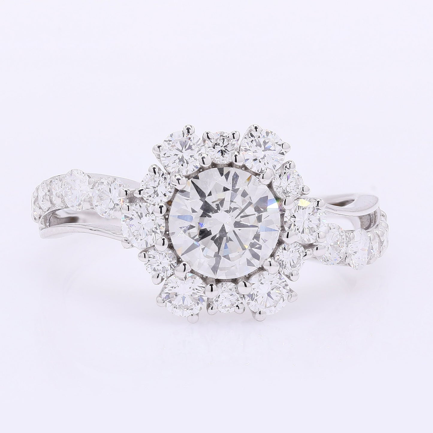 1.98 Carats Lab Grown Diamond 14K Gold Ring