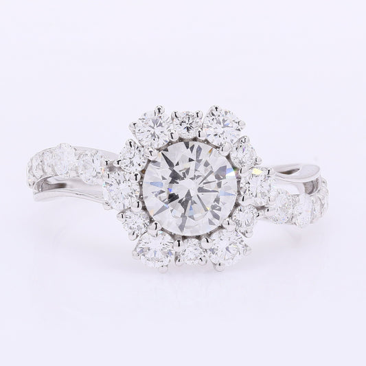 1.98 Carats Lab Grown Diamond 14K Gold Ring