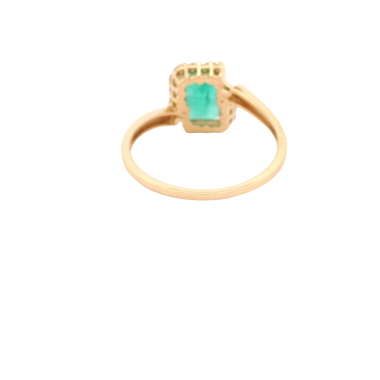 1.48 Ct Octagon Emerald 14K Gold Ring