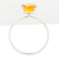 1.95 Ct Oval Mixed Cut Natural Yellow Sapphire 950 Platinum Ring
