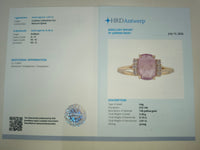 2.76 Ct Cushion Cabochon Cut Natural Spinel 14K Gold Ring
